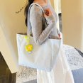 thumbnail image 6 of Hsqqdc Large Canvas Tote Bag, Lightweight Star Spot Shoulder Handbag for Work Travel, 6 of 7