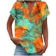 thumbnail image 1 of Vestidos Casuales Para Mujer, Blusas De Mujer De Moda Camiseta informal de manga corta con cuello en V y botones para mujer, 1 of 5