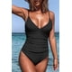 thumbnail image 4 of Traje de baño de una pieza para mujer con control de barriga y cuello en V Kuyhfg Bienvenido a Kuyhfg, 4 of 5