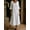White, variant on Ayolanni Cotton Fall Dresses for Women 3/4 Sleeve Crew Neck Ankle-Length Solid Maxi Shift Dress Comfy Daily Lightweight Sundress White L
