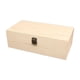 thumbnail image 1 of Caja de almacenamiento de madera, caja de recuerdos, vitrina de joyería, organizador decorativo portátil con tapa para joyas, aretes,, 1 of 9