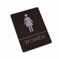 thumbnail image 1 of Letrero de baño para mujer, aleación, 15 x 20 cm, autoadhesivo, 1 of 2