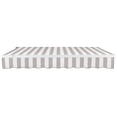 thumbnail image 5 of Awntech 14' x 10' Maui Left Motorized Patio Retractable Awning, Gray/White Stripe, 5 of 6