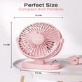thumbnail image 3 of POINTERTECK USB Small Desk Fan 6.5 Inch  3 Speeds Quiet Portable Desktop Table Fan  360° Adjustment Personal Mini Fan Quiet Operation for Home Office Car Outdoor Travel (Blue), 3 of 7