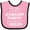 Pink and Black, variant on Inktastic My Dad is a Respiratory Therapist and a Hero Boys or Girls Baby Bib