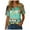 Green, variant on Short Sleeve Shirts for Women - Cute Ghost Print Blouses for Women Dressy Casual Tops Grey, XXL
