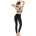 thumbnail image 6 of FANNYC Womens Padded Sports Bra Beautiful Back Criss Cross Strap Bra Workout Strappy Running Tops Seamless Comfortable Yoga Bra With Removable Cups, 6 of 8