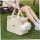thumbnail image 4 of Small Dog Carrier 16x7x12 Inches with Pockets, Breathable, Airline Approved (Creamy White), 4 of 5