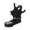 A001- Clear (Ghost), variant on Halloween Ghost Decor Halloween Candle Holder Black Metal Tealight Holder Indoor Halloween Table Decor Spooky Halloween Decor for Home Halloween Party Decoration Single Piece