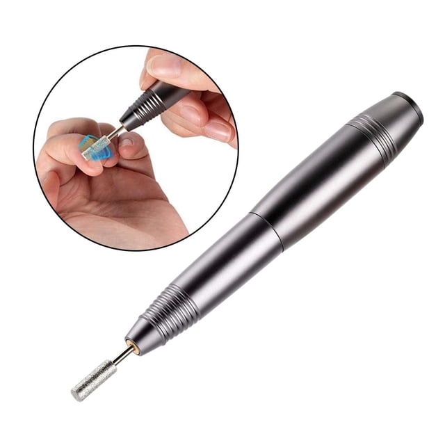 Bolígrafo eléctrico para taladro de uñas, herramientas tampón para amoladora de uñas pies portátil para uñas acrílicas y uñas naturales, para Colcomx taladro de uñas eléctrico