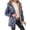 Navy Blue, variant on Women's Thick Hooded Cotton-padded Jacket in Winter (Diamond Pattern)