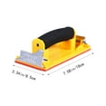 thumbnail image 2 of LABSERRON 1Set Sandpaper Handle for Hand Sanding Yellow Ergonomically Designed for Wood Metal Surfaces, 2 of 8