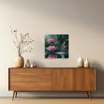 thumbnail image 3 of ZHONGYUTONG Zen Canvas Wall Art Lotus Flower Picture Prints Pink Water Lily Nature Spa Painting Spiritual Artwork for Meditation Room Decor Framed (16.00" x 16.00"), 3 of 6