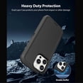 thumbnail image 3 of iPhone 15 Pro Max Case Cover 3 Layer Rugged / Heavy Duty / Shockproof 6.7" Black, 3 of 5