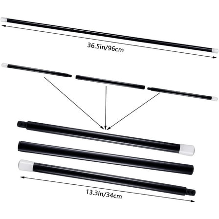 Plastic Black Dancer Parade Cane Prop 31"  Great For Halloween