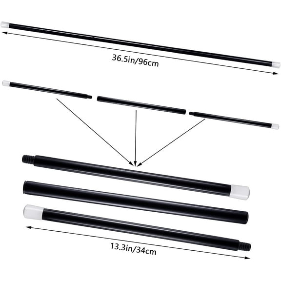 Plastic Black Dancer Parade Cane Prop 31"  Great For Halloween