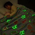 thumbnail image 3 of Manta en mano Soccer Glow in The Dark Blue, 50 x 60 cm, para niños, 3 of 7