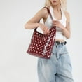 thumbnail image 3 of SPEKSEE Studded Purse Faux Leather Tote Bag Y2K Hobo Bags Trendy Shoulder Bag 90s Punk Handbags, 3 of 8