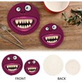 thumbnail image 6 of SKYSONIC Purple Monster Pot Holders Trivets, 2 Pcs Heat Resistant Trivets,3D Funny Cotton Thread Weave Mats for Hot Pads Pans Pot Bowl Teapot for Kitchen Decor, 6 of 7