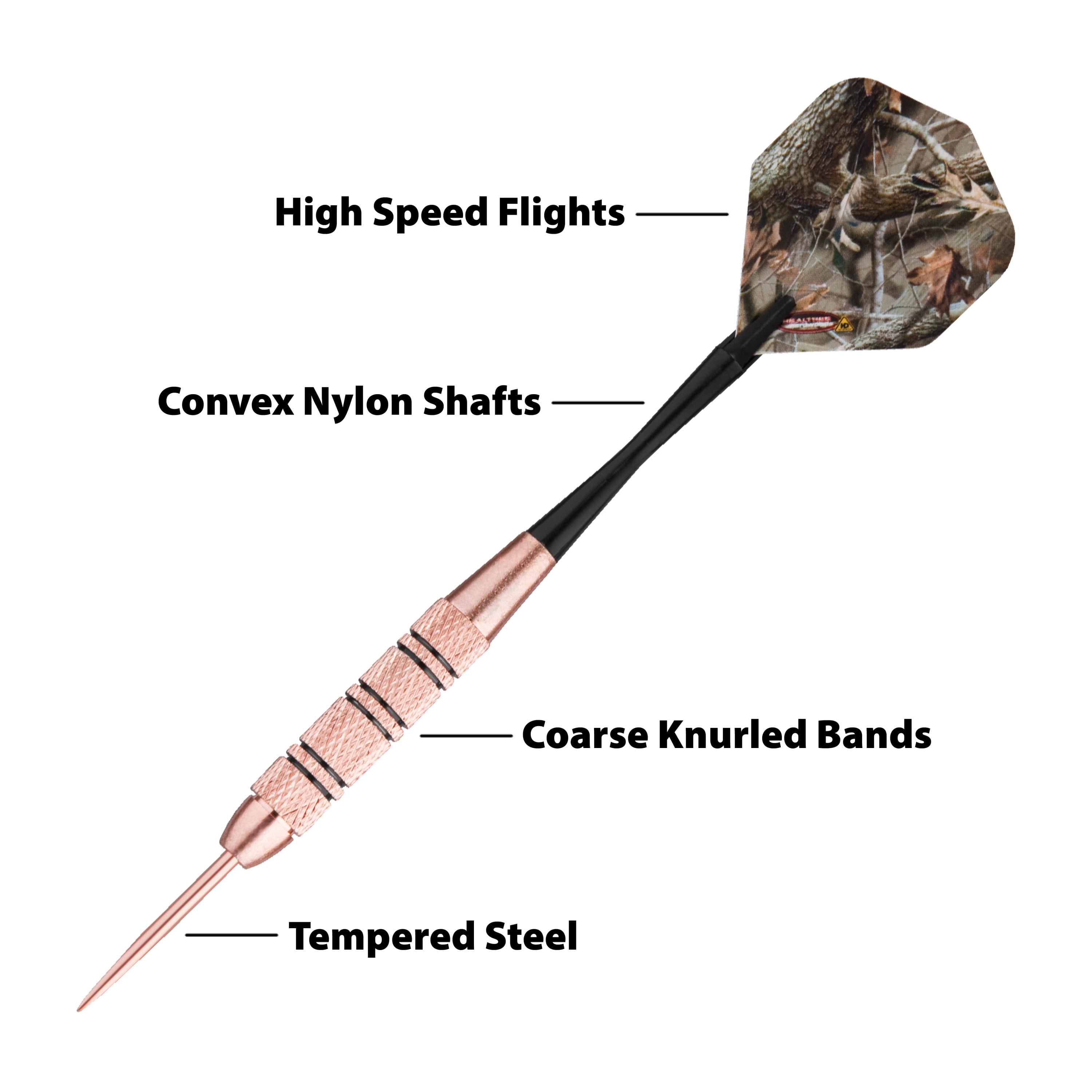 Fat Cat Realtree Hardwoods HD Steel Tip Darts 23gm