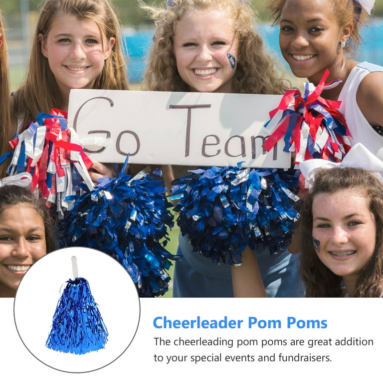 Cheerleader Pompoms Metallic Foil Pom Poms for Sports Team