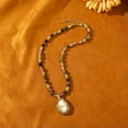thumbnail image 3 of EOEMY Natural Baroque Pendant Freshwater Pearl Necklace, Niche Versatile Temperament, 3 of 5