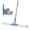Blue, variant on Commercial Flat Microfiber Floor Mop Cleaning System 24" Inch Wet Dry And Dust Hardwood With 4 Washable Pads Cleaner For Laminate Tile Stainless Steel Handle Extension (blue)