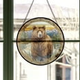 thumbnail image 3 of Grizzly Bear: Stained Glass-Style Christmas Ornament - Made With Real Glass, Stained Glass Ornament 2025, Holiday Decoration, Seasonal Keepsake Gift, Unique Collectible, Window, 3 of 6