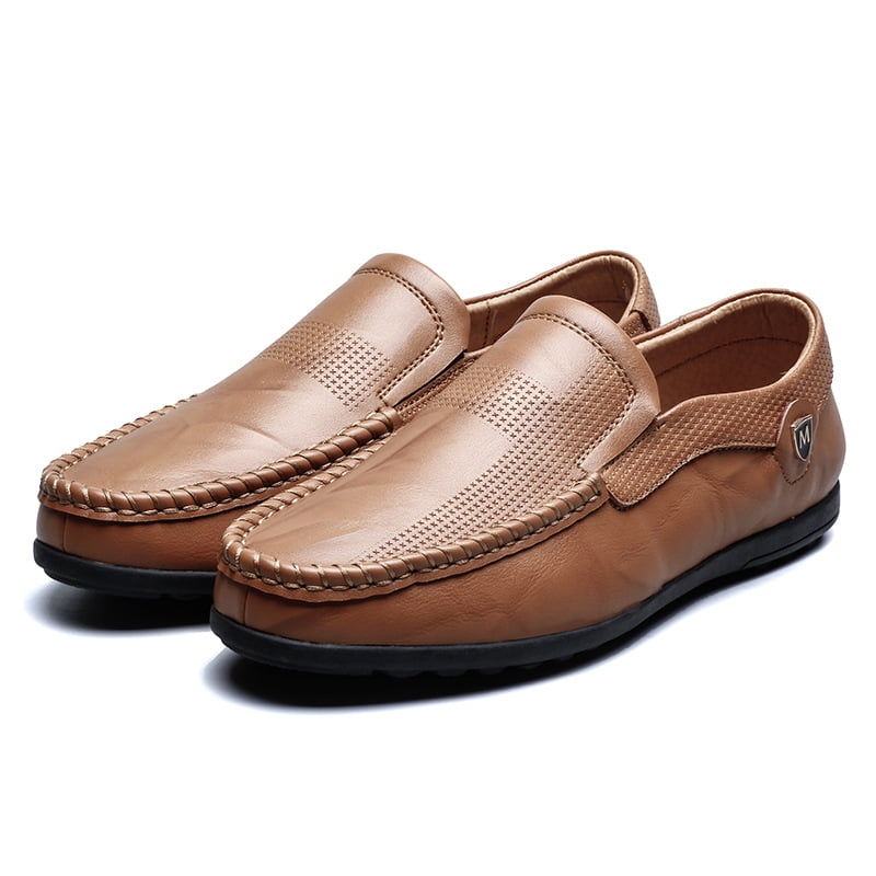 mens soft leather boat shoes