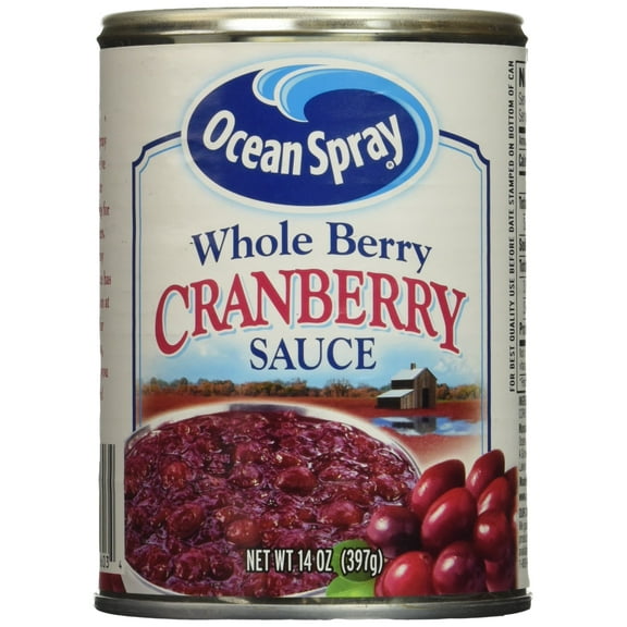 Ocean Spray Whole Berry Cranberry Sauce 14 Oz (Pack Of 6)