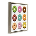 thumbnail image 3 of Stupell Industries Delicious Various Donuts Food & Beverage Painting Brown Floater Framed Canvas Art Print Wall Art, 18 x 18, 3 of 9