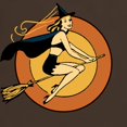 thumbnail image 3 of CafePress - Retro Witch T Shirt - Men's Classic Graphic Cotton T-Shirt, 3 of 4