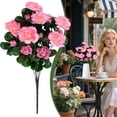 thumbnail image 2 of Gnwei Silk Peonies Artificial Flowers Long Stem Artificial Peonies Bouquet Faux Flowers Bulk with Stems for Vase Floral Arrangements Table Centerpieces Wedding Party Farmhouse Decoration, 2 of 9
