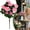 Pink, variant on PLJFXXM 1 Pcs ArtificialRhododendron Outdoor Silk Flowers Rose Yellow Artificial Geranium Bush Faux Flowers Yellow Rhododendron for Floral Home Decor Indoor Garden Patio Grave Cemetary Centerpiece