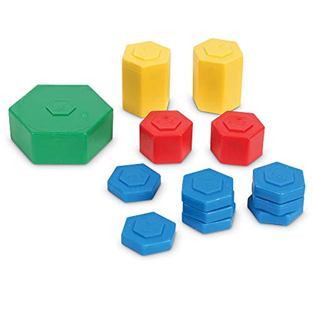 Learning Resources Weight Pax Custom Safe-T Weights, Set of 13 with Box