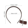 thumbnail image 3 of Unique Bargains Classic Frosted Wide-Brimmed Headband for Women for Girls 4.72" ID 1 Pc Wine Red, 3 of 4