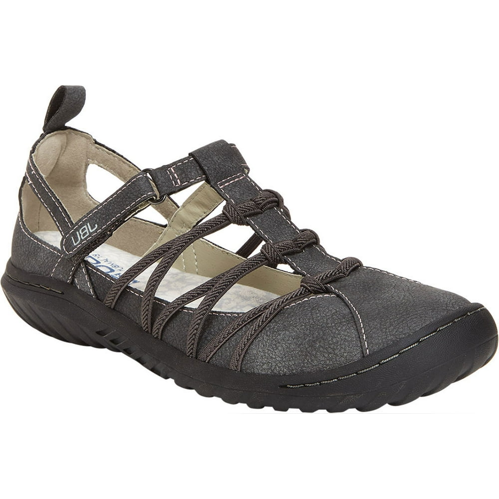Jambu Women's Jambu JBU Juliet Vegan Closed Toe Sandal Charcoal