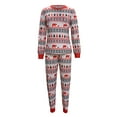 thumbnail image 1 of Fayueye Family Matching Christmas Pajamas Sets Long Sleeve Cartoon Print Tops + Pants or Long Sleeve Jumpsuit, 1 of 3