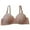 Orange, variant on Admvng Bras for Women Without Steel Rings Large Size Solid Color Comfortable Bra 36-42
