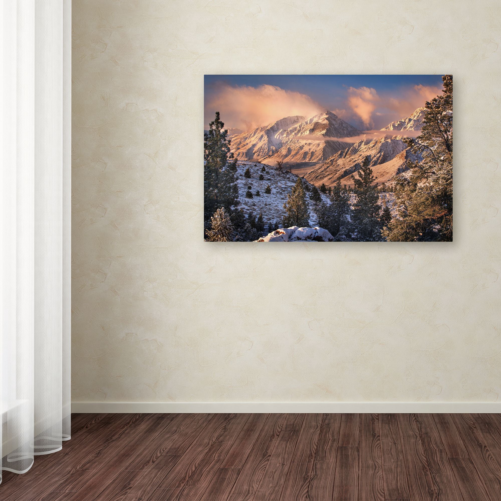 Trademark Fine Art 'Mountain Light' Canvas Art by Chris Moore