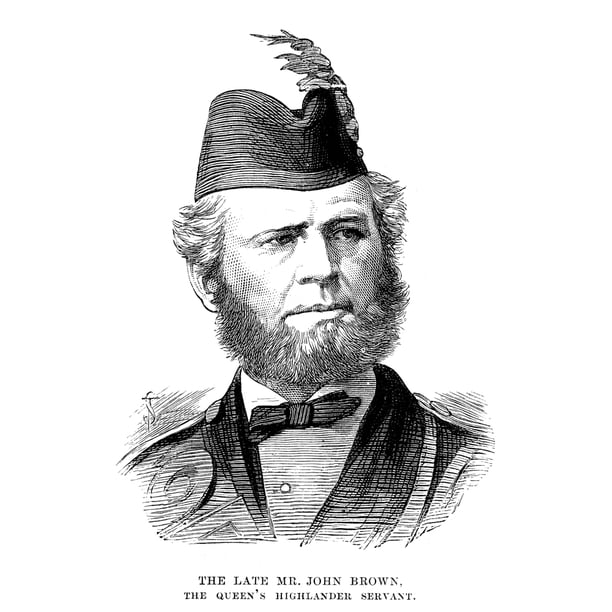 John Brown (1827-1883). Nscottish Servant To Queen Victoria. Line Engraving 1883. Poster Print ...