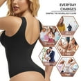 thumbnail image 6 of ANYFIT WEAR Backless Crew Neck Thong Bodysuit Shapewear for Women Full Body Shaper Tummy Control Butt Lifting Seamless Slimming Tank Top, 6 of 7