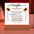 thumbnail image 3 of To Daughter From Mom Never Forget That I Love You Printed Square Shaped Acrylic Plaque, 3 of 20