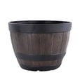 thumbnail image 1 of Barril De Madera De Simulación, Maceta De Resina, Contenedor De Plantas Para Decoración De Interiores O Exteriores Kearding HA043460-01, 1 of 6