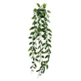 thumbnail image 1 of Plantas artificiales en macetas, planta falsa realista verde interior para decoración de jardín de oficina en casa, 1 of 5