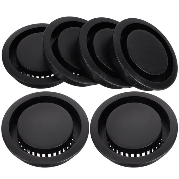6 Pcs Black Register Vent Cover Hole Ventilation