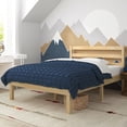 thumbnail image 4 of Zinus Robin 35" Wood Platform Bed Frame with Headboard, Twin, 4 of 13