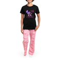 thumbnail image 4 of CafePress - Fabulous 18Th Birthday For Girls Women's Dark Paja - Women's Short Sleeve Print T-Shirt and Pants Dark Cotton Pajama Set, 4 of 7