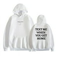 thumbnail image 1 of Unisex Oversized Pullover Lonely Ghost Text Me When You Get Home Hoodie, 1 of 4