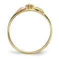 thumbnail image 2 of Solid 10k Yellow Gold Tri-Color Ring Band Size 6.5, 2 of 6